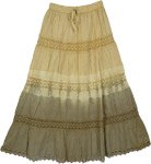 Beige Earthy Trendy Skirt