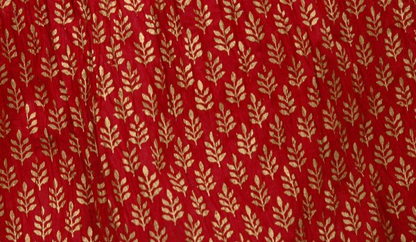 Bright Red and Gold Festivity Skirt