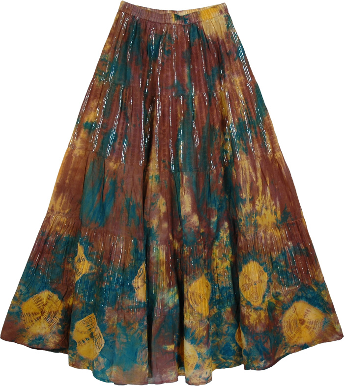 Blue Copper Womens Fashion Skirt