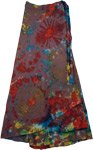 Kaleidoscope Tie Dye Wrap Long Skirt