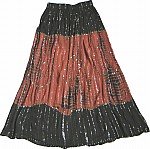 Boho Chic Tie Dye Sequin Skirt