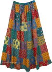 Gypsy Hippie Patchwork Summer Maxi Skirt