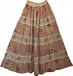 Womens Printed Long Skirt