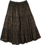 Dark Sienna XL Long Skirt