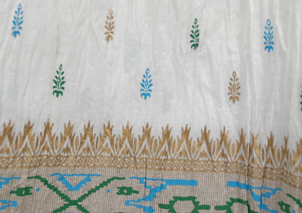 Crinkle Fiesta White Skirt