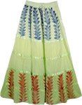 Bohemian Spread Green Skirt