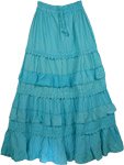 Bondi Blue Frills Tall Skirt