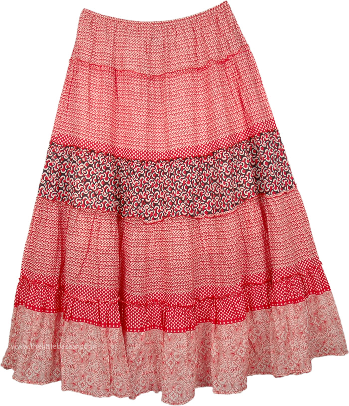 El Savador Tiered Maxi Skirt