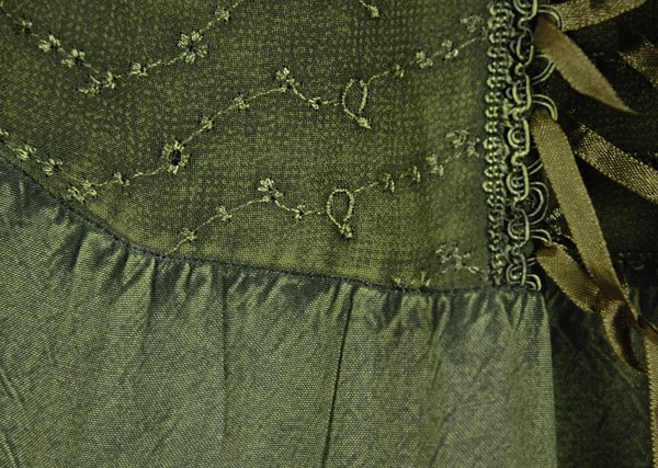 Olive Drab Renaissance Chic Skirt