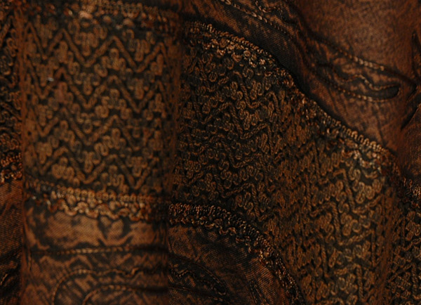 Earthy Charm Textured Brown Skirt