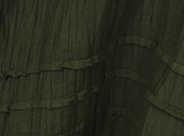Dark Green Cotton Palazzo Pants with Pockets