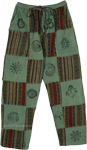Earth Adventure Patchwork Hippie Tribal Pants