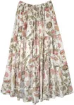 Garden Party Floral Cotton Maxi Skirt