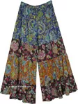 Festival Floral Light Cotton Palazzo Pants