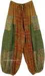 Tropical Harem Style Wide Hippie Pants