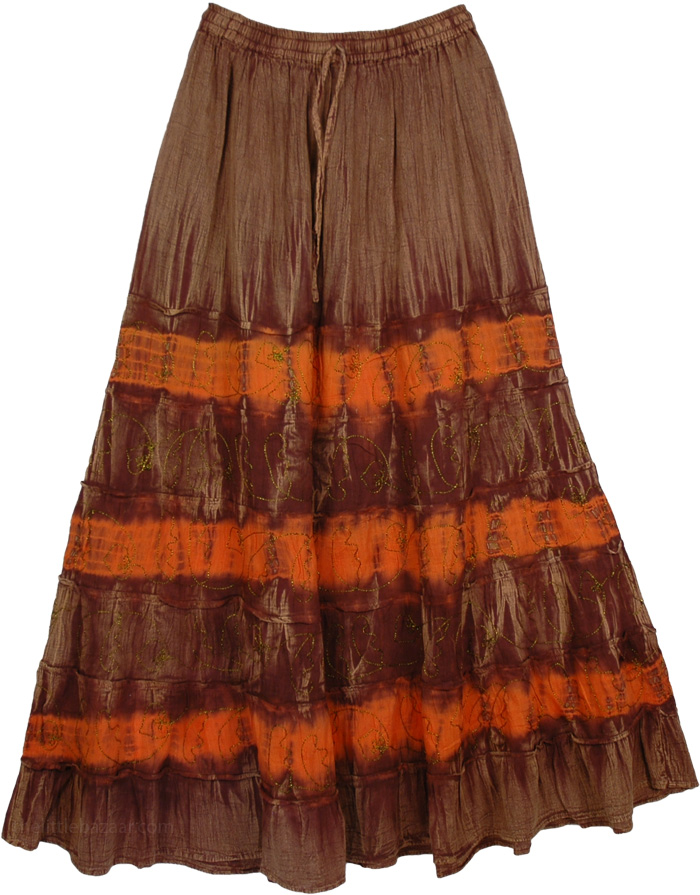 Sale:$26.99 Xena Stonewash Glow Gorgeous Skirt | Clearance | Brown ...