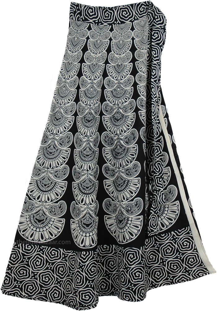 Black and White Pattern Skirt