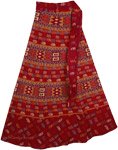Wrap Around Dress Skirt in Monarch