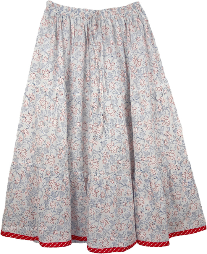 Calming Lotus Womens Long Skirt