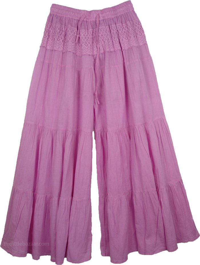 Viola Gaucho Palazzo Pants Split Skirt