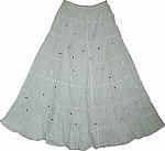 Summer Long Skirt with Sequins