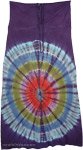 Small Voodoo Magic Tie Dye Fitted Hippie Skirt Dress
