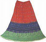 Crinkle Long Skirt Bohemian Chic