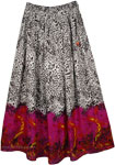 Animal Printed Full Length Summer Skirt