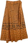 Natural Earth Long Wrap Around Skirt