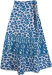 Wedgewood Leopard Print Wrap Skirt