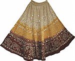 Boho Tie Dye Sequin Long Skirt