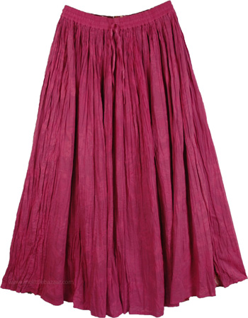 Reversible Cotton Floral Summer Skirt