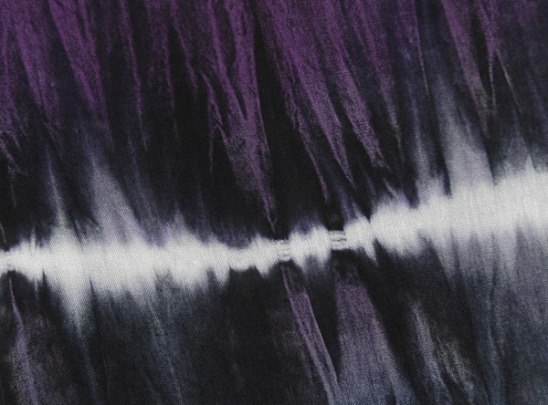 Purple Tie Dye Wide Leg Drawstring Pants