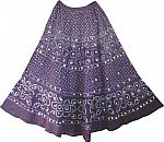 Boho Tie Dye Sequin Long Skirt