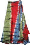 Wrapper Skirt in T-Shirt Fabric Razor Cut