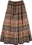 Tribal Printed Long Cotton Skirt