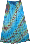 Cascading Long Maxi Summer Skirt Tie Dye