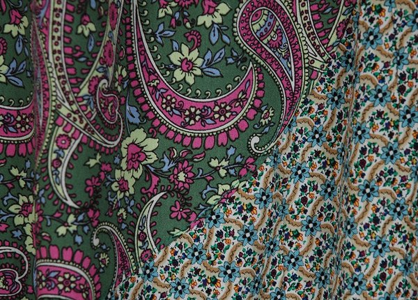 Flowy Maxi Skirt with Pastel Paisley Print