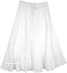 Manoa Falls Breezy Island White Skirt