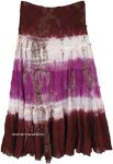 Blush Purple Tie Dye Santa Fe Skirt