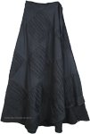 Midnight Magic Razor Cut Wrapper Skirt