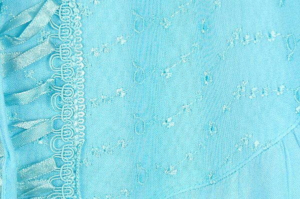 Celeste Blue Renaissance Chic Embroidered Skirt