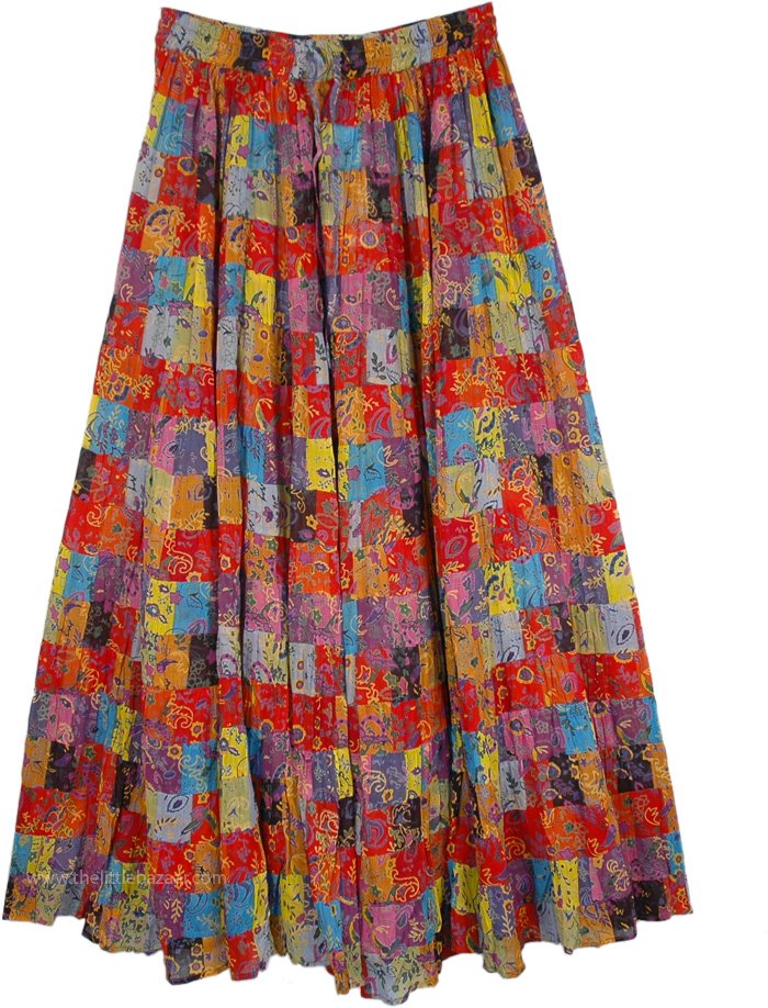 Spiced Cider Multi Color Floral Maxi Skirt