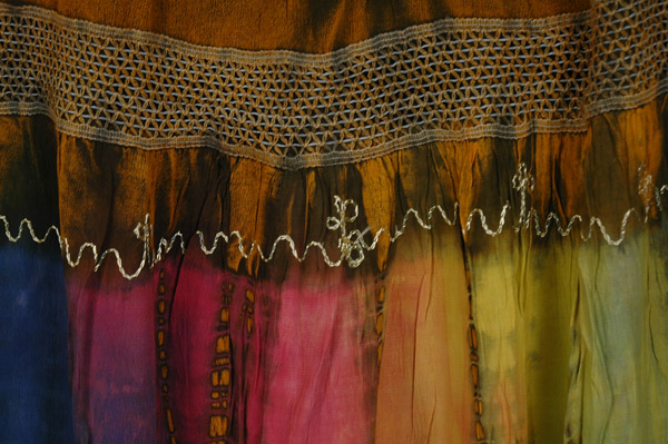 Amber Circles Tie Dye Georgette Maxi Skirt