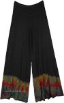 Half Tie Dye Stretchy Wide Leg Palazzo Lounge Pants