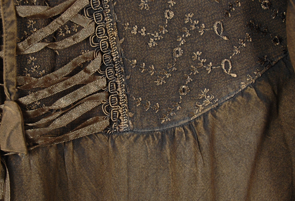 Tobacco Brown Middle Age Uneven Hem Skirt