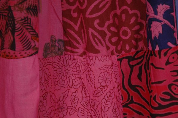 Fuschia Floral Print Festival Boho Harem Pants