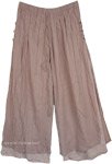 Almond Frost Double Layer Linen Pants