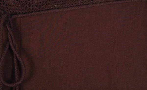 Cocoa Brown Cotton Wide Leg Pull On Pants