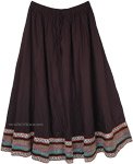 Braided Holiday Border Full Circle Skirt
